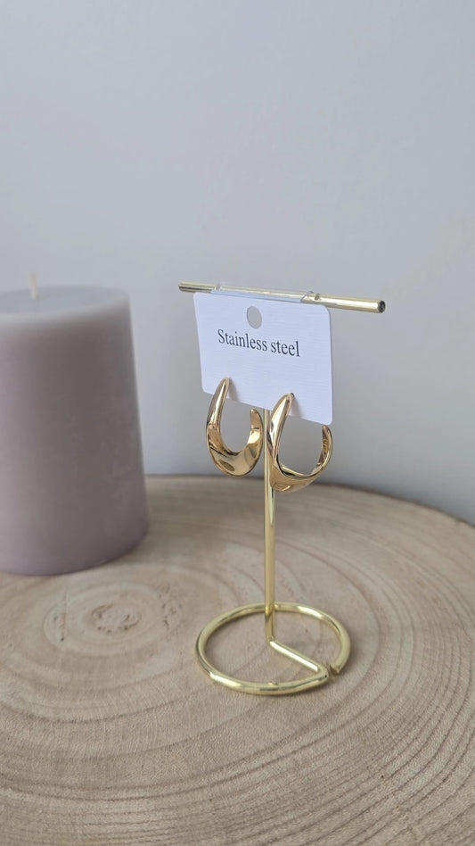 Casual Vintage Oorknopjes – 304 RVS met Goud- en Witgoud Plating