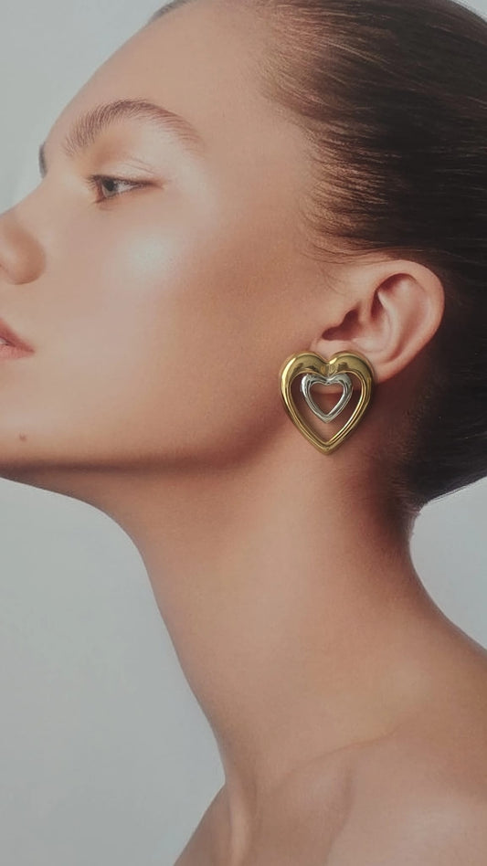 SCARA - Heart shapped oorbellen