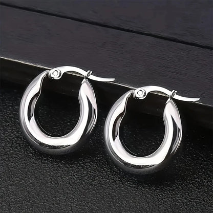 SCARA - Simple Style Round Earrings