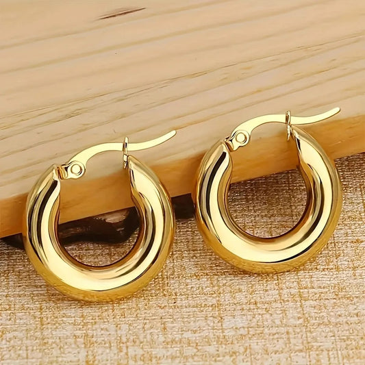 SCARA - Simple Style Round Earrings